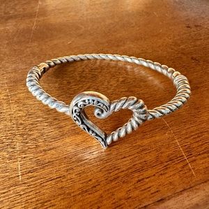 Brighton Hinged Heart Bangle Bracelet